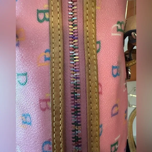 Dooney & Bourke Pink Multicolor Shoulder Bag - Picture 4 of 14